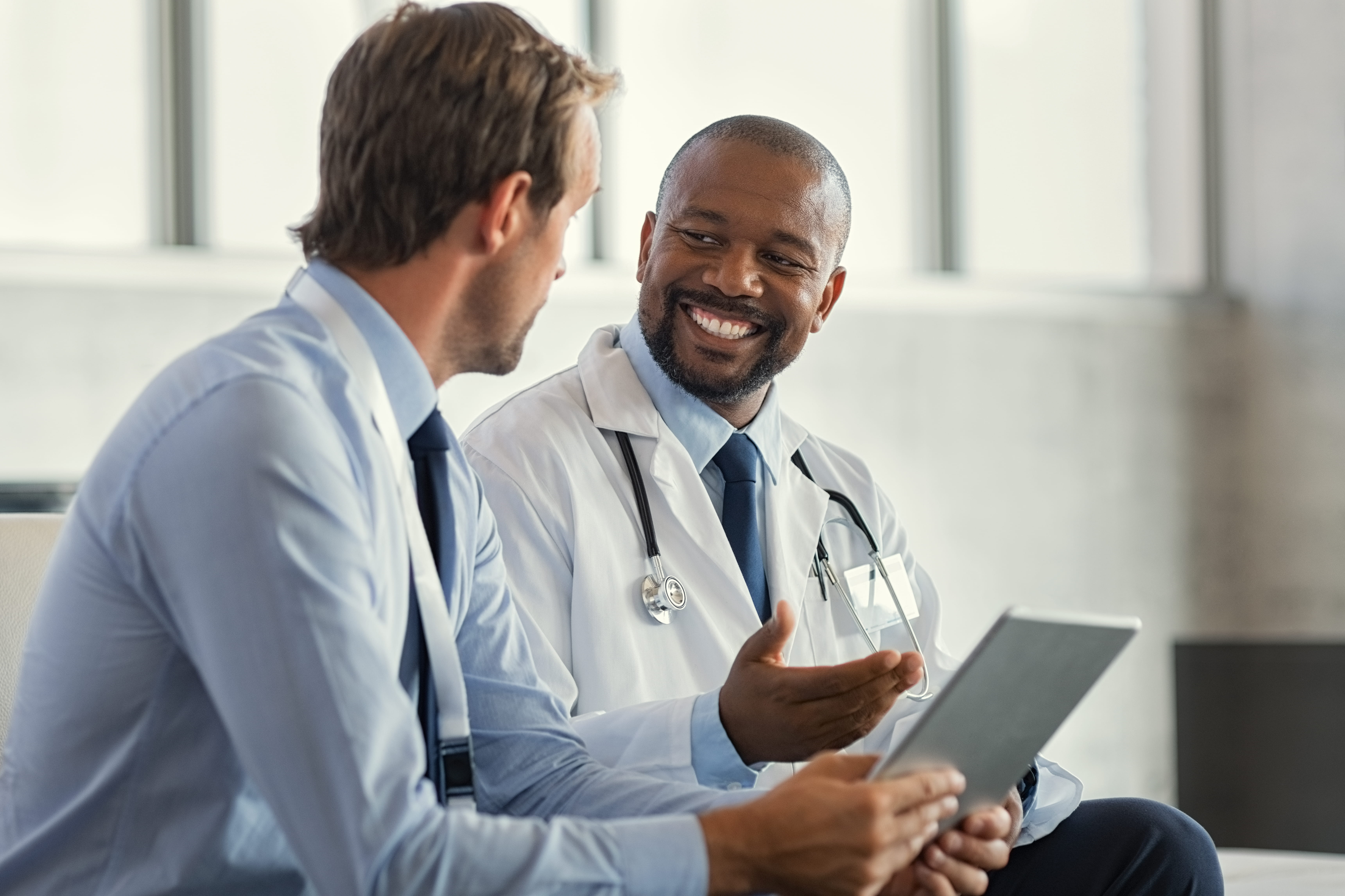 Two physicians talking