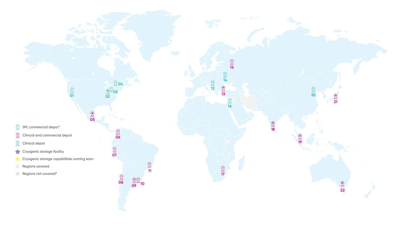 See the map to discover unmatched reach with our global depot network and LN2 charging capabilities