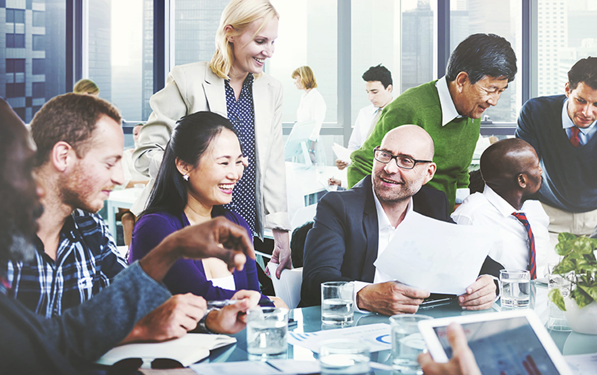 Consultants collaborating