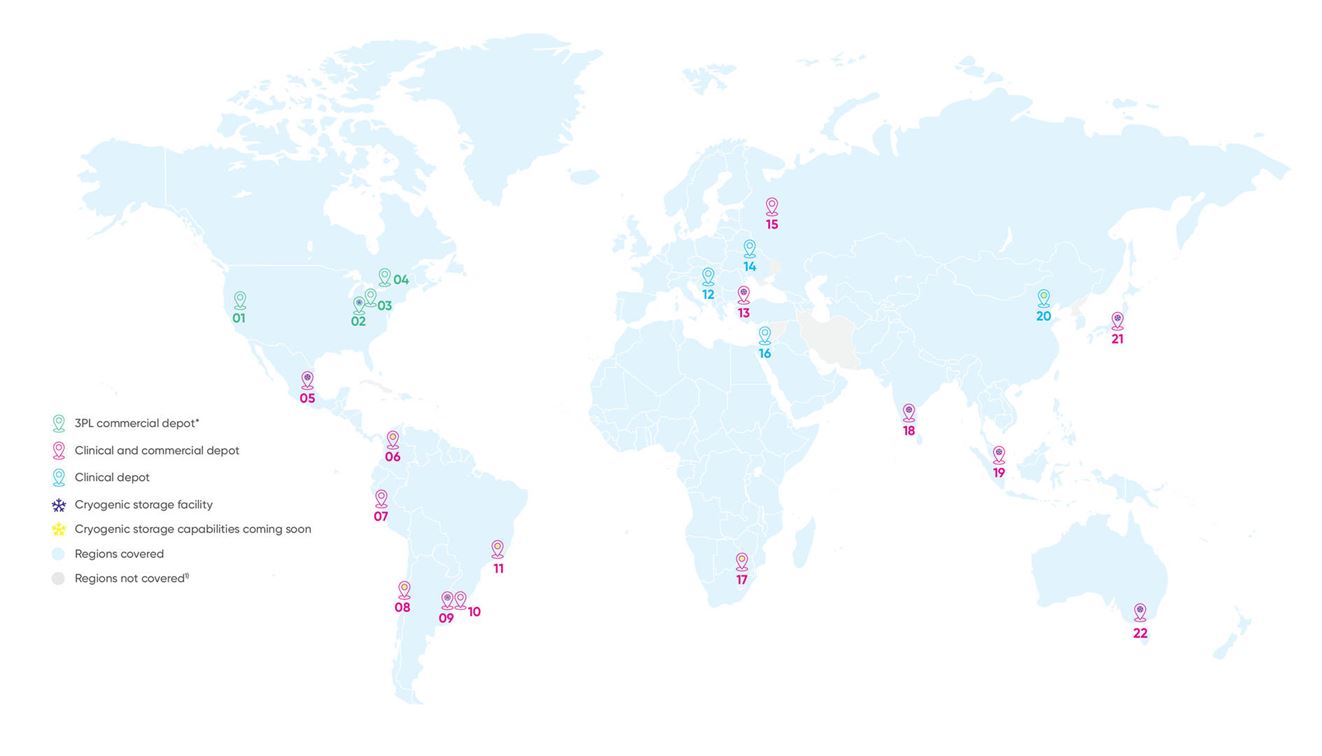See the map to discover unmatched reach with our global depot network and LN2 charging capabilities